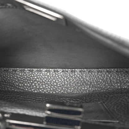 Fendi Cuoio Romano Lux Selleria Mini Peekaboo Iconic Satchel Argento 6 of 9