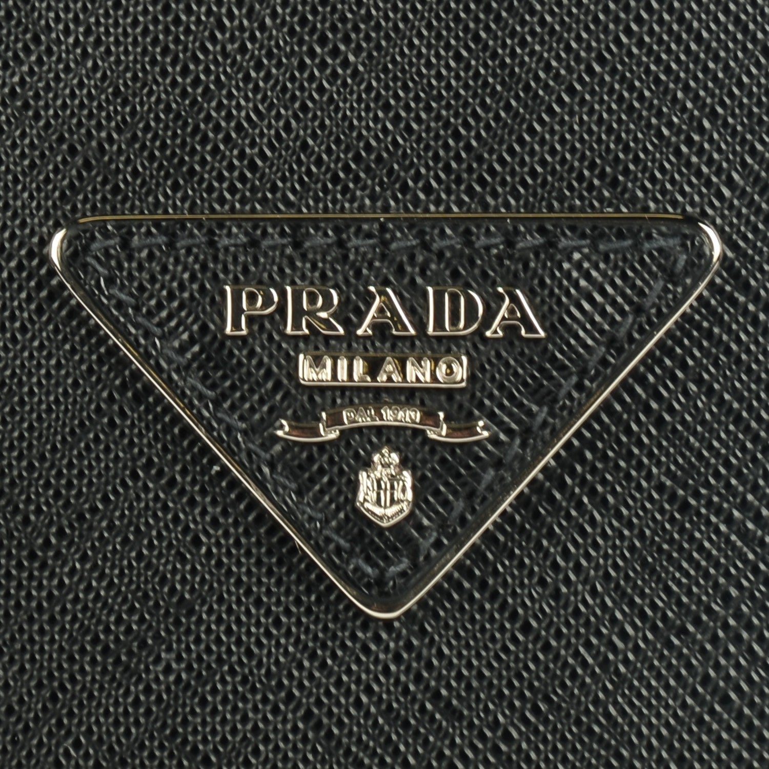 Prada Saffiano Small Galleria Double Zip Tote Black Talco 8 of 10