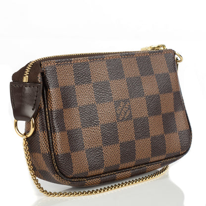 Louis Vuitton Damier Ebene Complice Trunks and Bags Mini Pochette Accessories Red 3 of 7