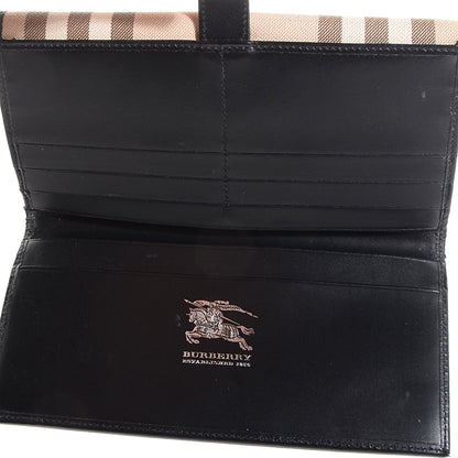 Burberry Haymarket Check Molly Continental Wallet Black 5 of 8