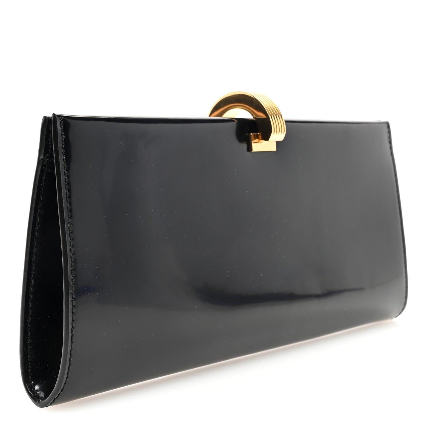 Patent Daria Clutch Black