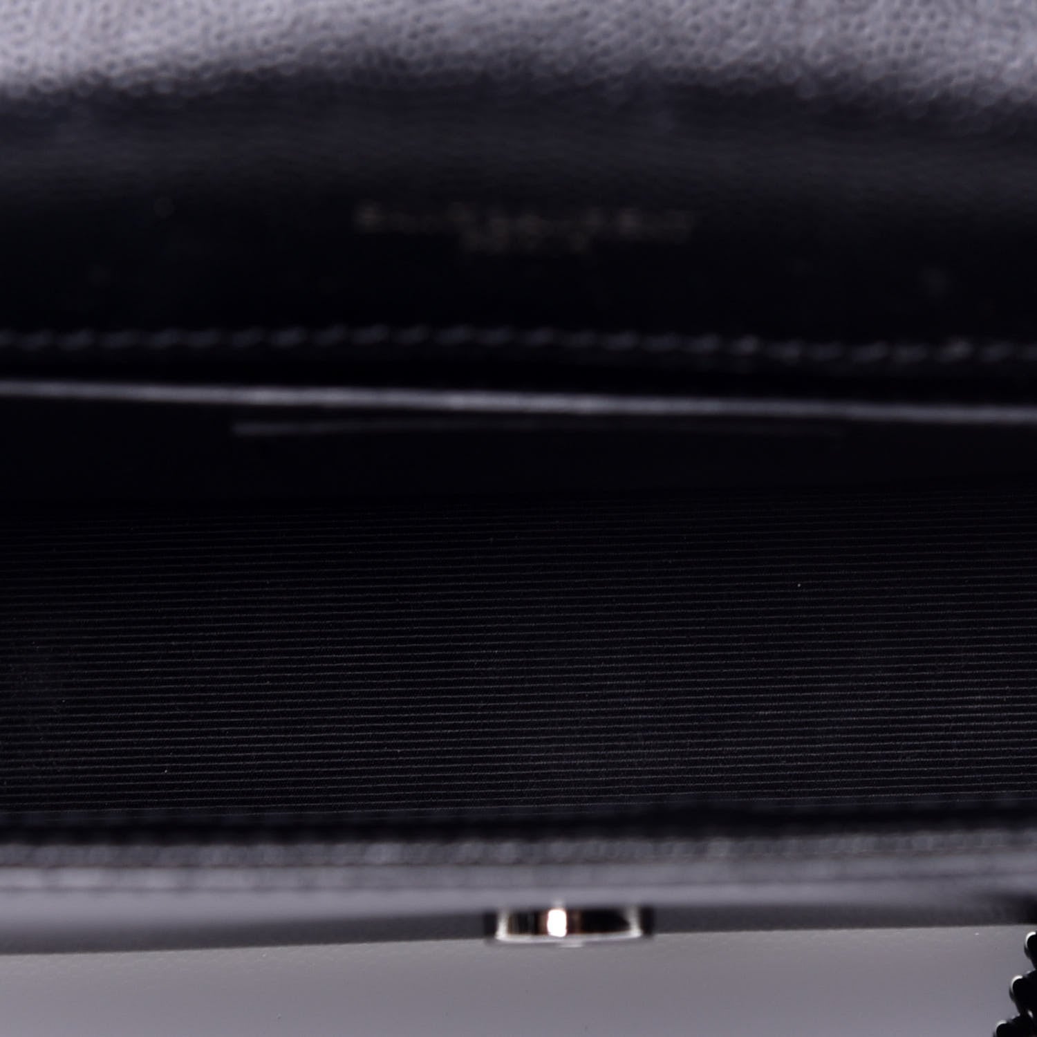 Saint Laurent Grain De Poudre Small Monogram Kate Satchel Black 5 of 8