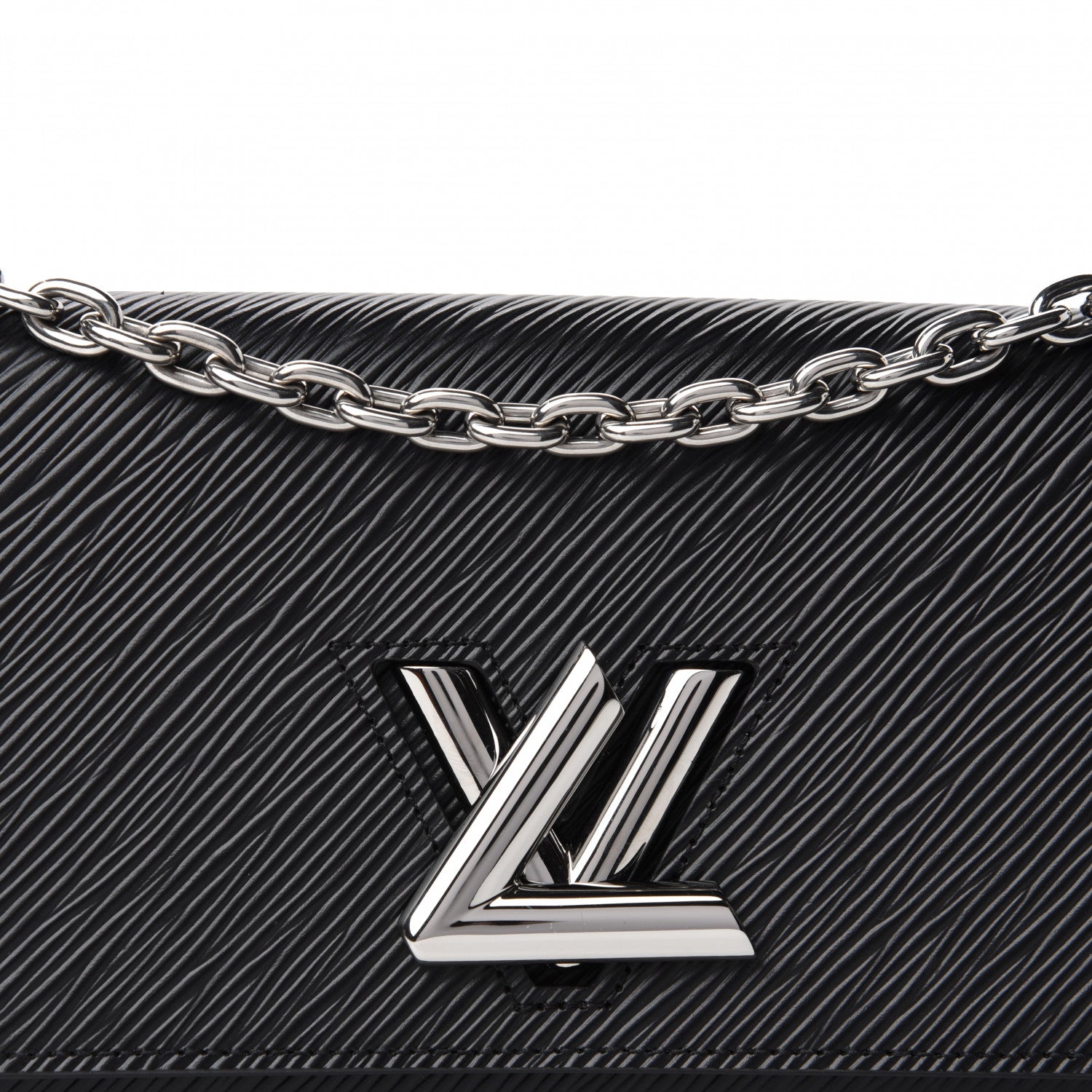 Louis Vuitton Epi Twist Chain Wallet Black 10 of 11