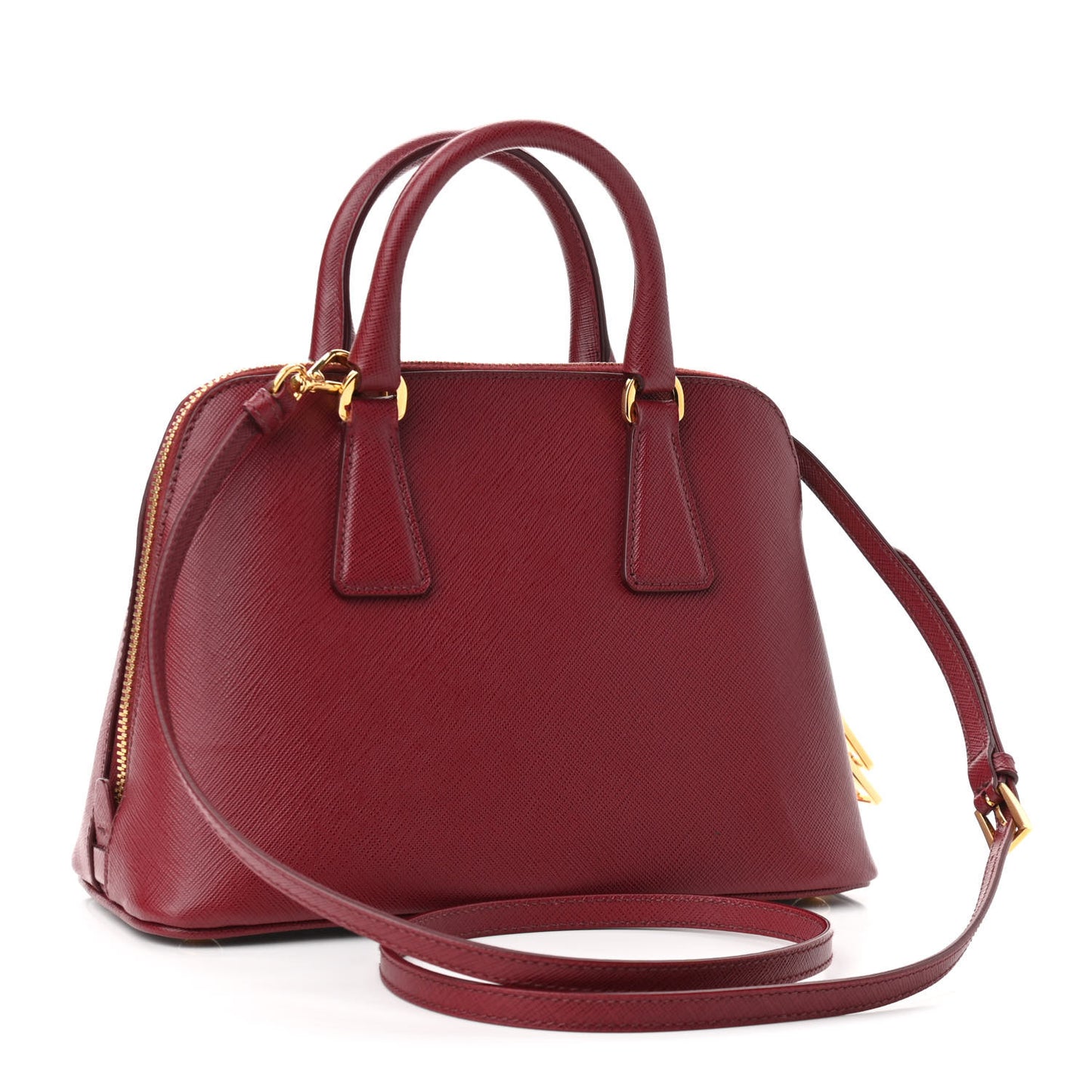 Saffiano Lux Mini Promenade Tote Cerise