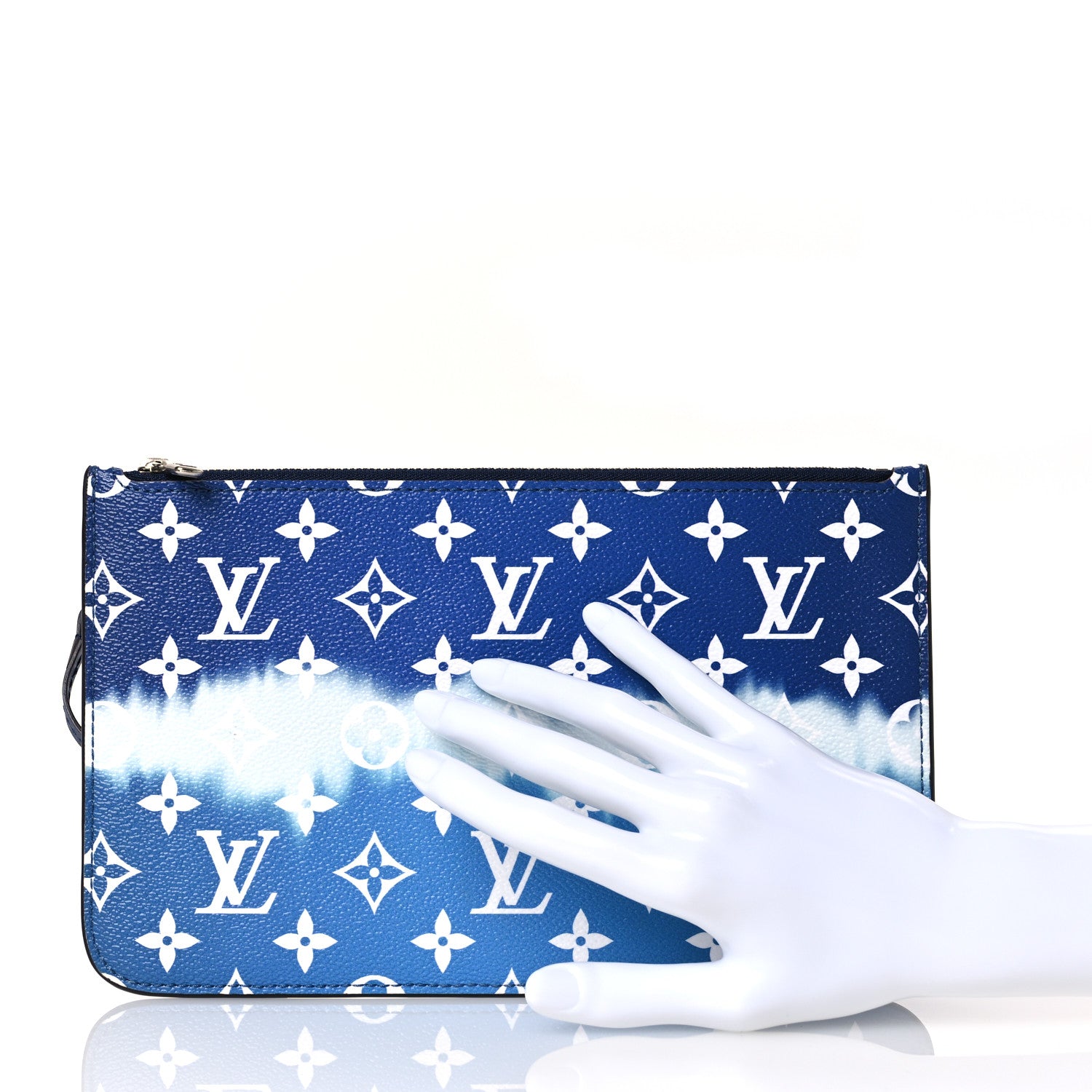 Louis Vuitton Monogram Escale Neverfull MM GM Pochette Blue 2 of 8