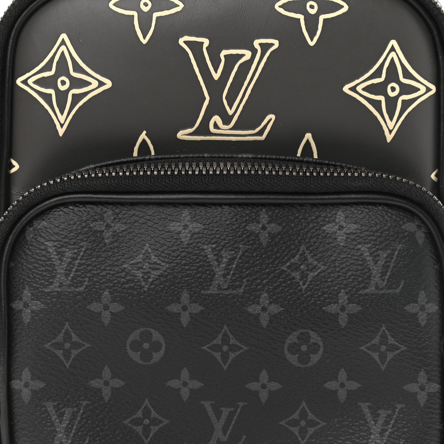 Louis Vuitton Monogram Eclipse Patchwork Amazone Sling Bag 8 of 11