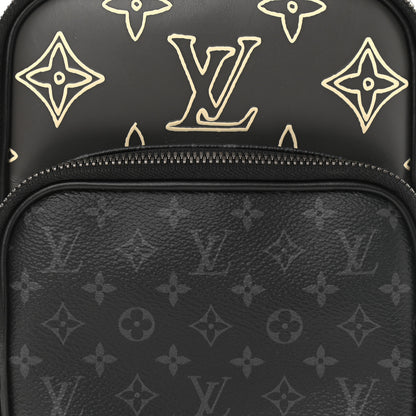 Louis Vuitton Monogram Eclipse Patchwork Amazone Sling Bag 8 of 11