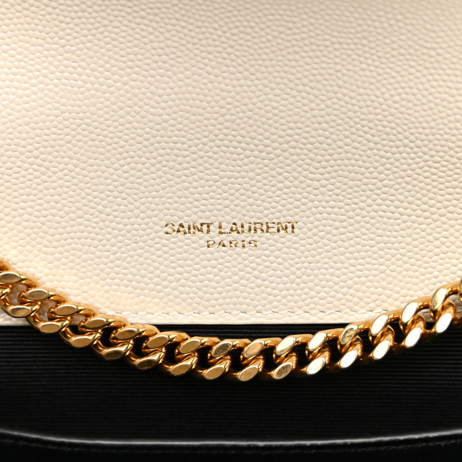 Saint Laurent Grain De Poudre Textured Mixed Matelasse Triquilt Small Monogram Satchel Crema Soft 6 of 10