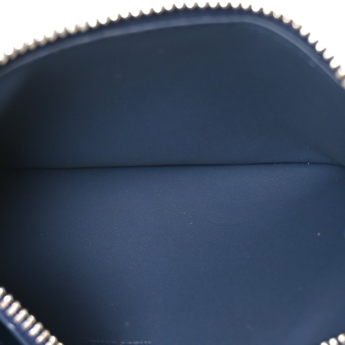 Calfskin Aerogram Coin Card Holder Navy Blue