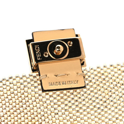 Fendi Glass Vitello King Beaded Mini Pico Baguette Charm Semolino 6 of 8