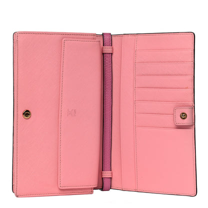 MCM Visetos Crossbody Wallet Pink 6 of 10