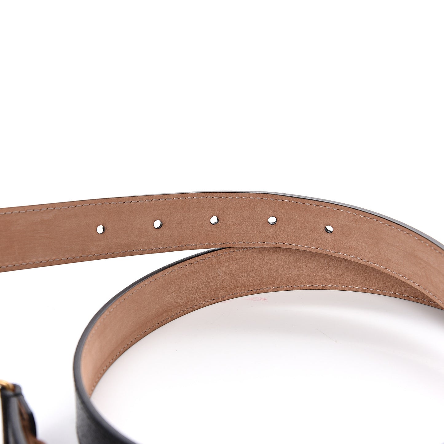 Calfskin Framed Double G Belt 105 42 Black