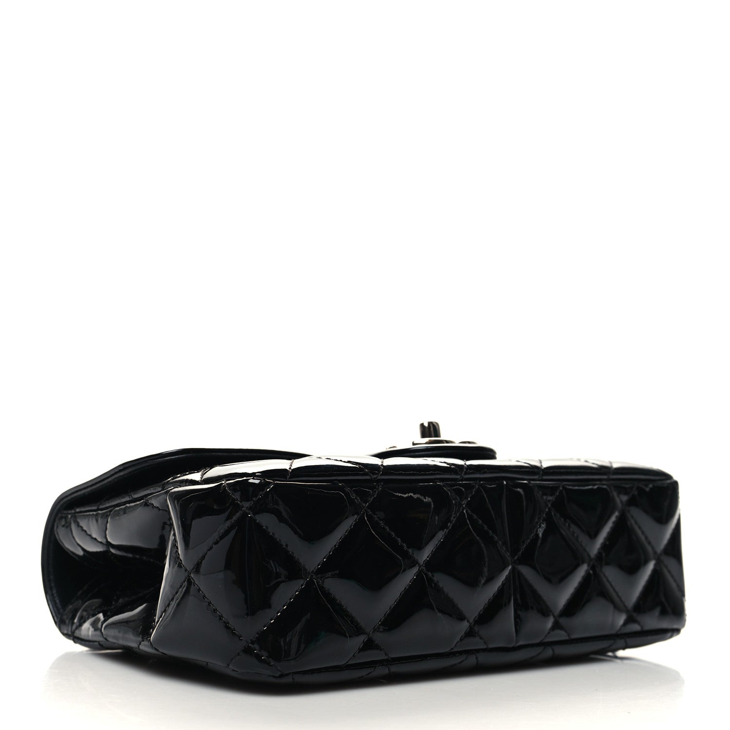Chanel Patent Quilted Small Coco Shine Flap Black 4 of 11