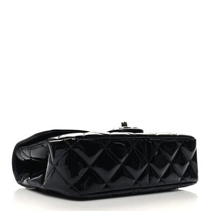 Chanel Patent Quilted Small Coco Shine Flap Black 4 of 11