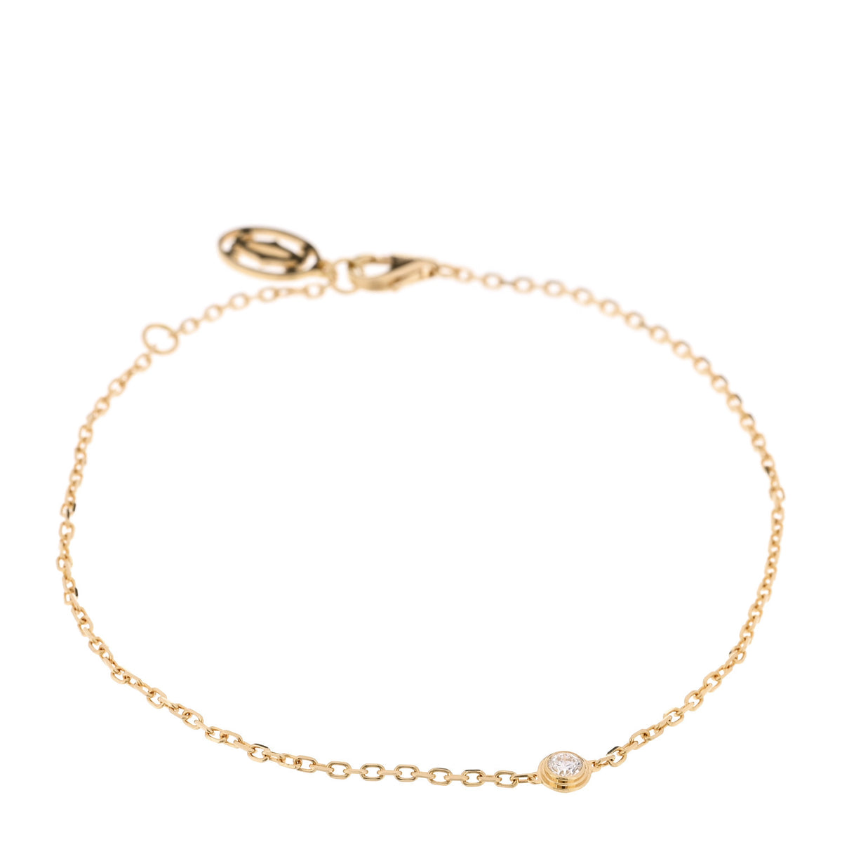 Cartier 18K Yellow Gold Diamond SM D'Amour Bracelet 1 of 5