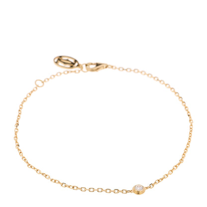 Cartier 18K Yellow Gold Diamond SM D'Amour Bracelet 1 of 5