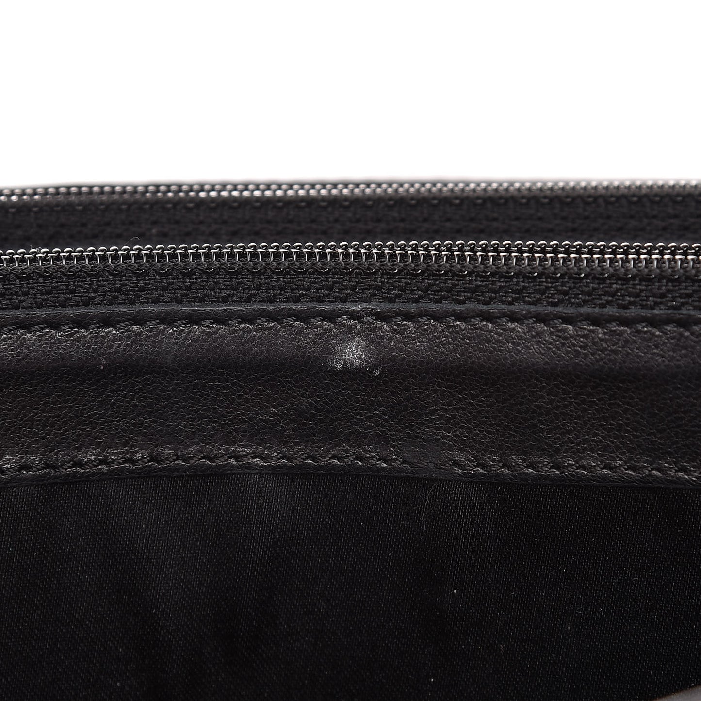 Lambskin Quilted East West Flap Clutch Black