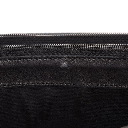 Chanel Lambskin Quilted East West Flap Clutch Black 15 of 20