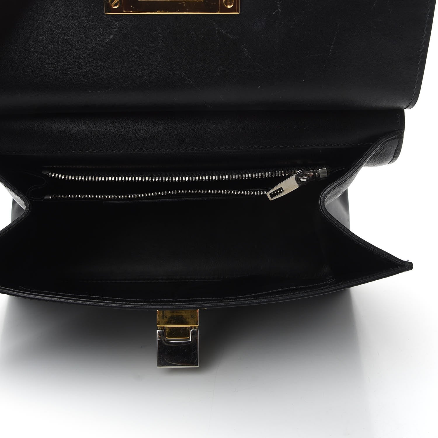 Balenciaga Calfskin Le Dix Cartable S Bag Black 7 of 9