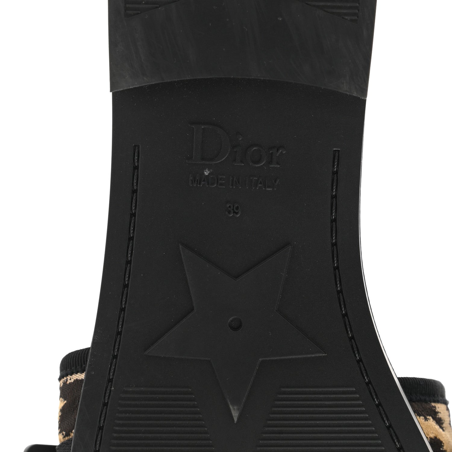 Christian Dior Technical Stretch Fabric Leopard Dio(r)evolution Slide Sandals 39 Black Natural 6 of 9