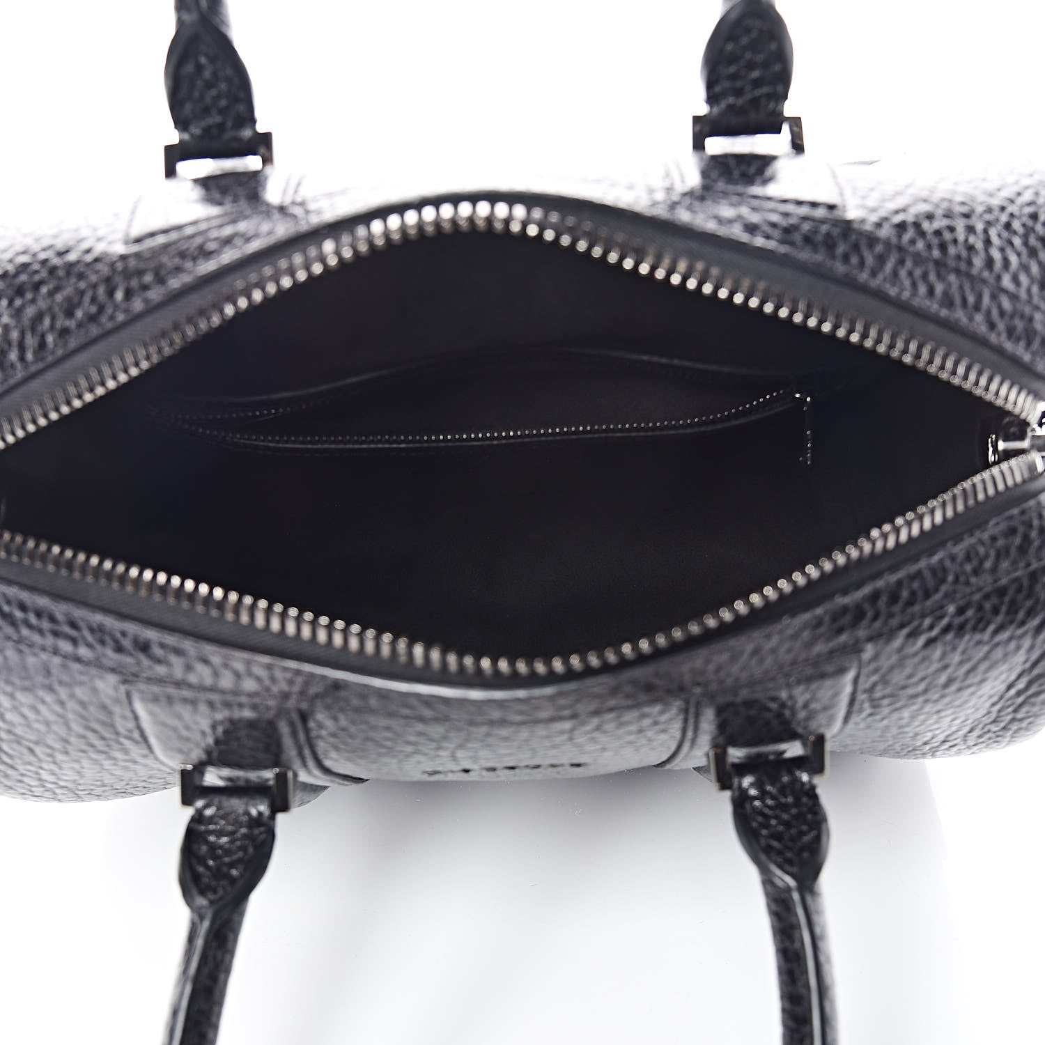 Givenchy Glazed Pebbled Calfskin Medium Lucrezia Black 7 of 10