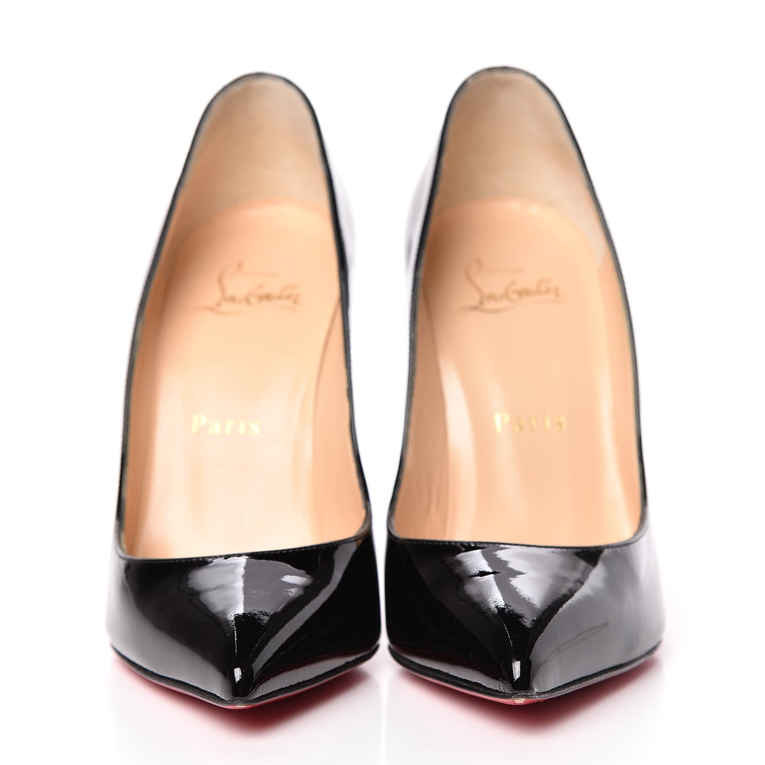 Christian Louboutin Patent Pigalle Follies 100 Pumps 36 Black 2 of 13