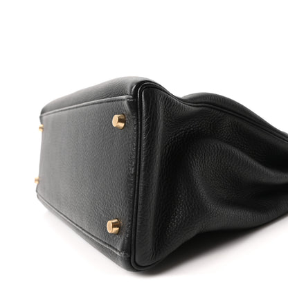 Hermes Evergrain Kelly Retourne 35 Black 10 of 10