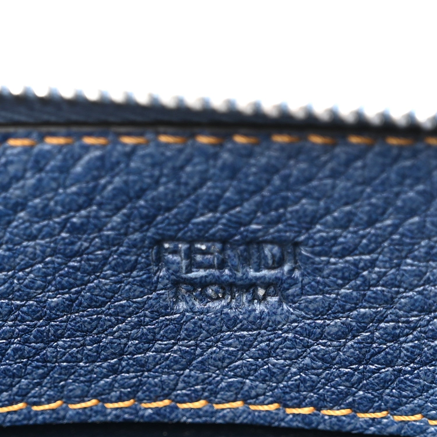 Fendi Cuoio Romano Selleria Denim Effect Medium By The Way Soft Boston Bag Blue 6 of 9