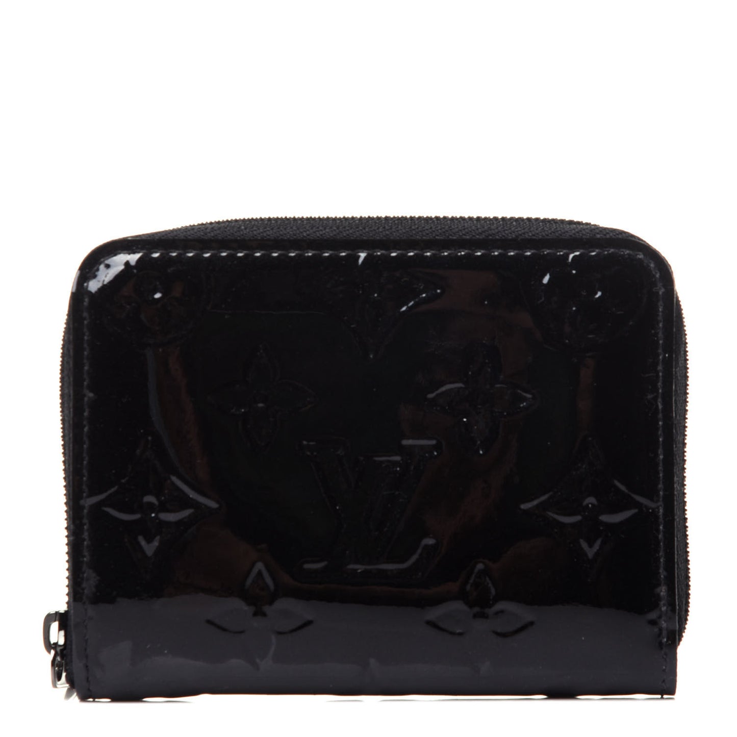 Vernis Zippy Coin Purse Wallet Noir Magnetique