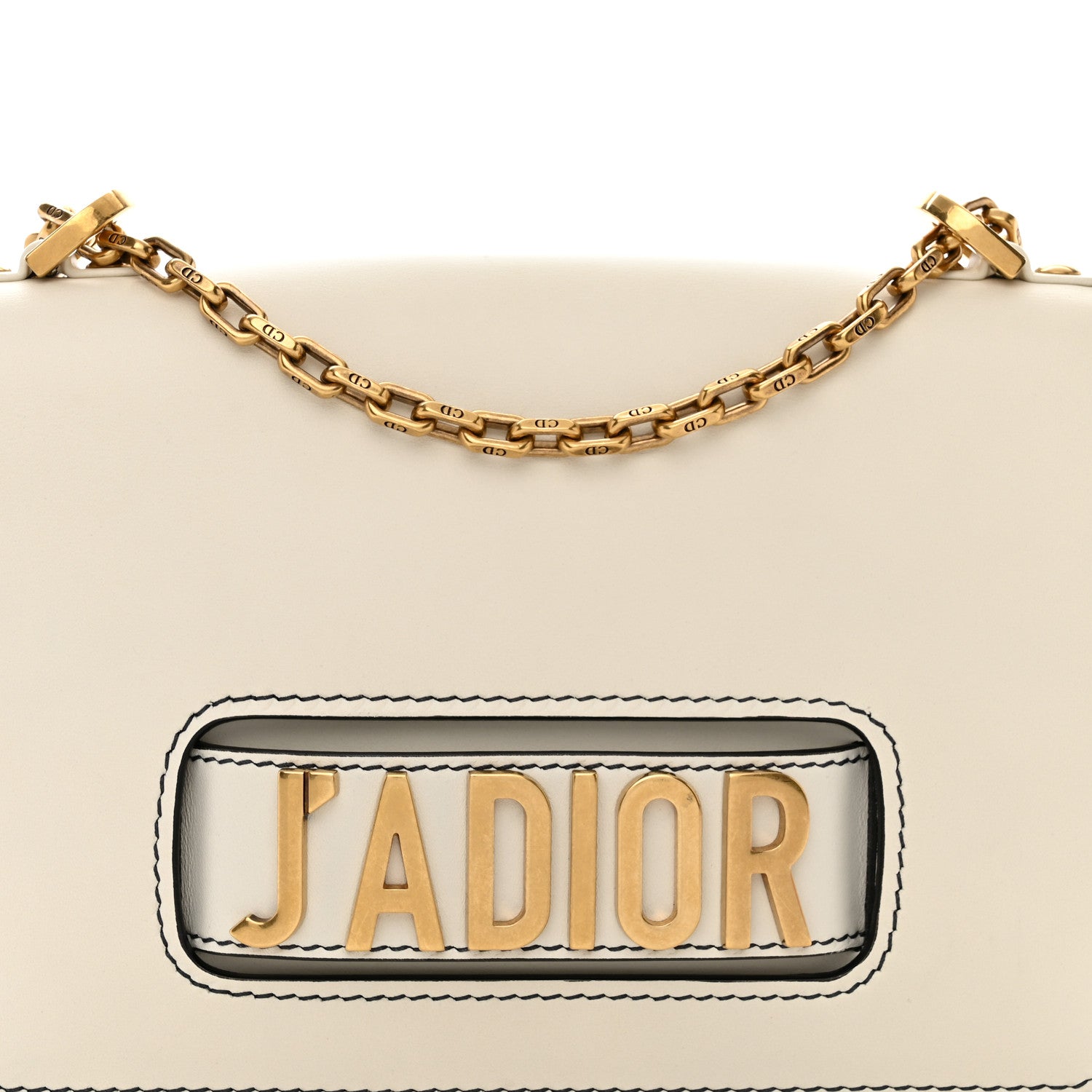 Christian Dior Calfskin J'Adior Chain Flap Bag Off White 8 of 10