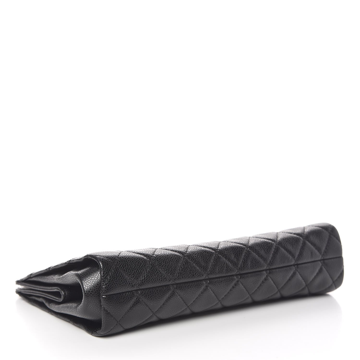 Chanel Caviar Quilted CC Large Clutch Black 4 of 13