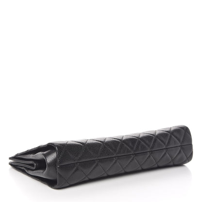 Chanel Caviar Quilted CC Large Clutch Black 4 of 13