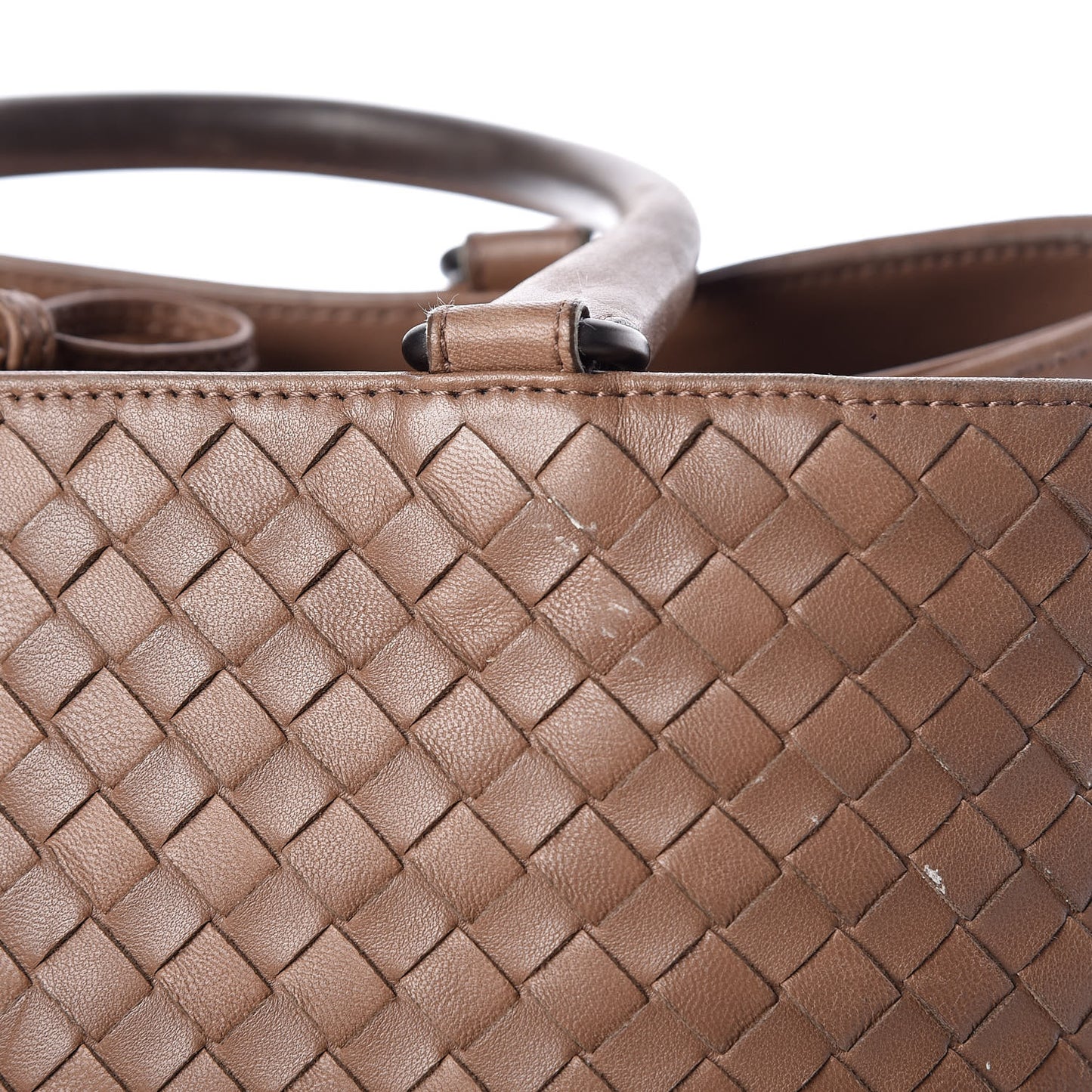 Nappa Intrecciato Milano Tote Toffee