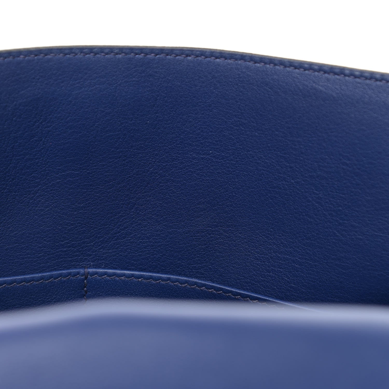 Hermes Swift Horseshoe Kelly Retourne 35 Bleu Electrique 13 of 13