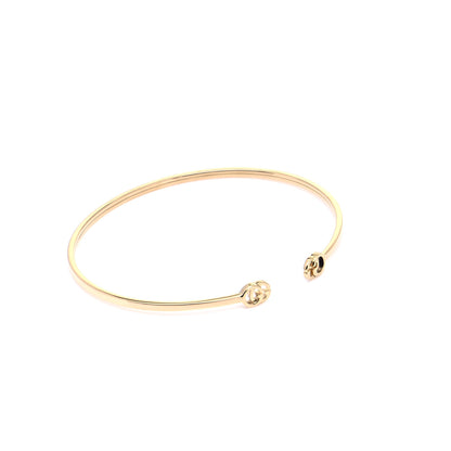 Gucci 18K Yellow Gold GG Running Cuff Bracelet 4 of 8