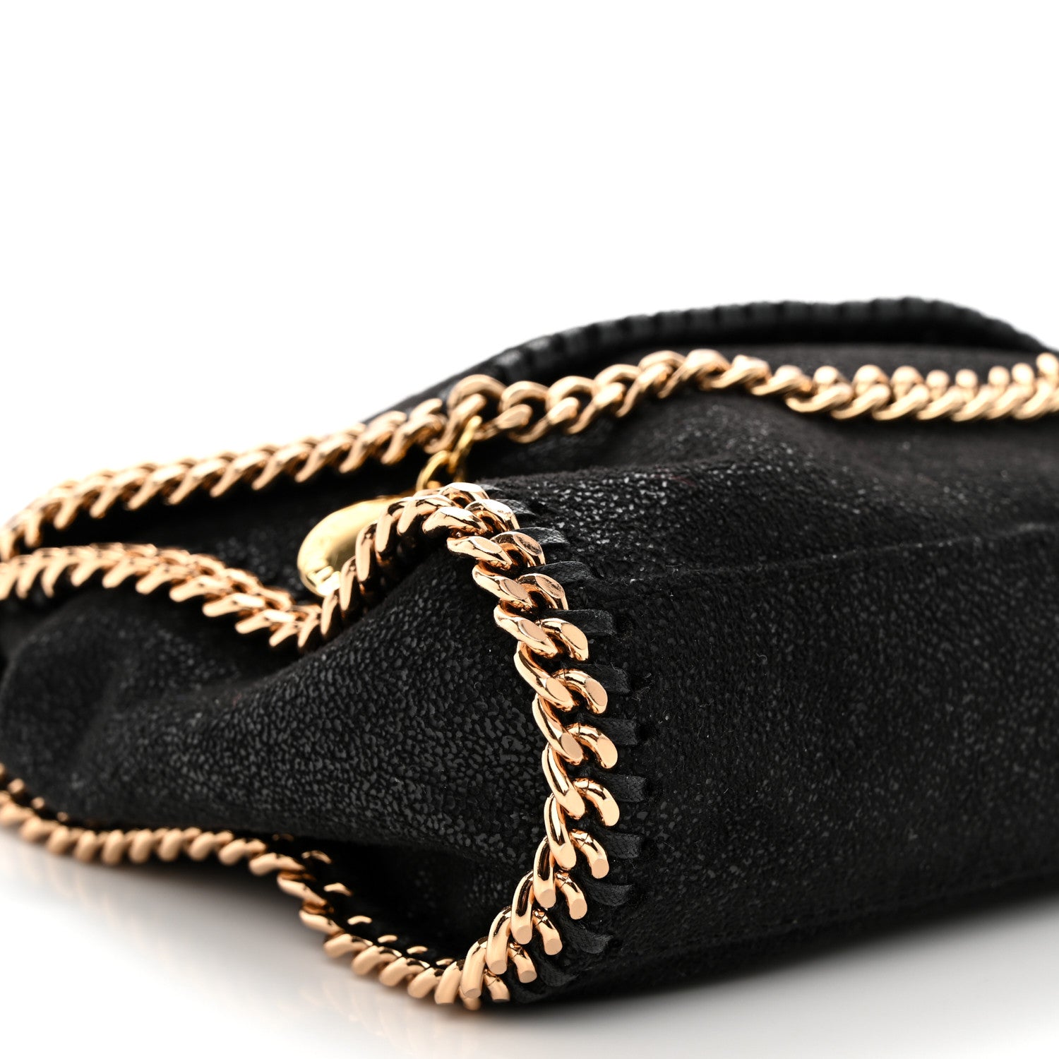 Stella McCartney Shaggy Deer Mini Falabella Shoulder Bag Black 8 of 10