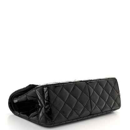 Chanel Distressed Patent Quilted 2.55 Reissue 226 Flap Black 4 of 10