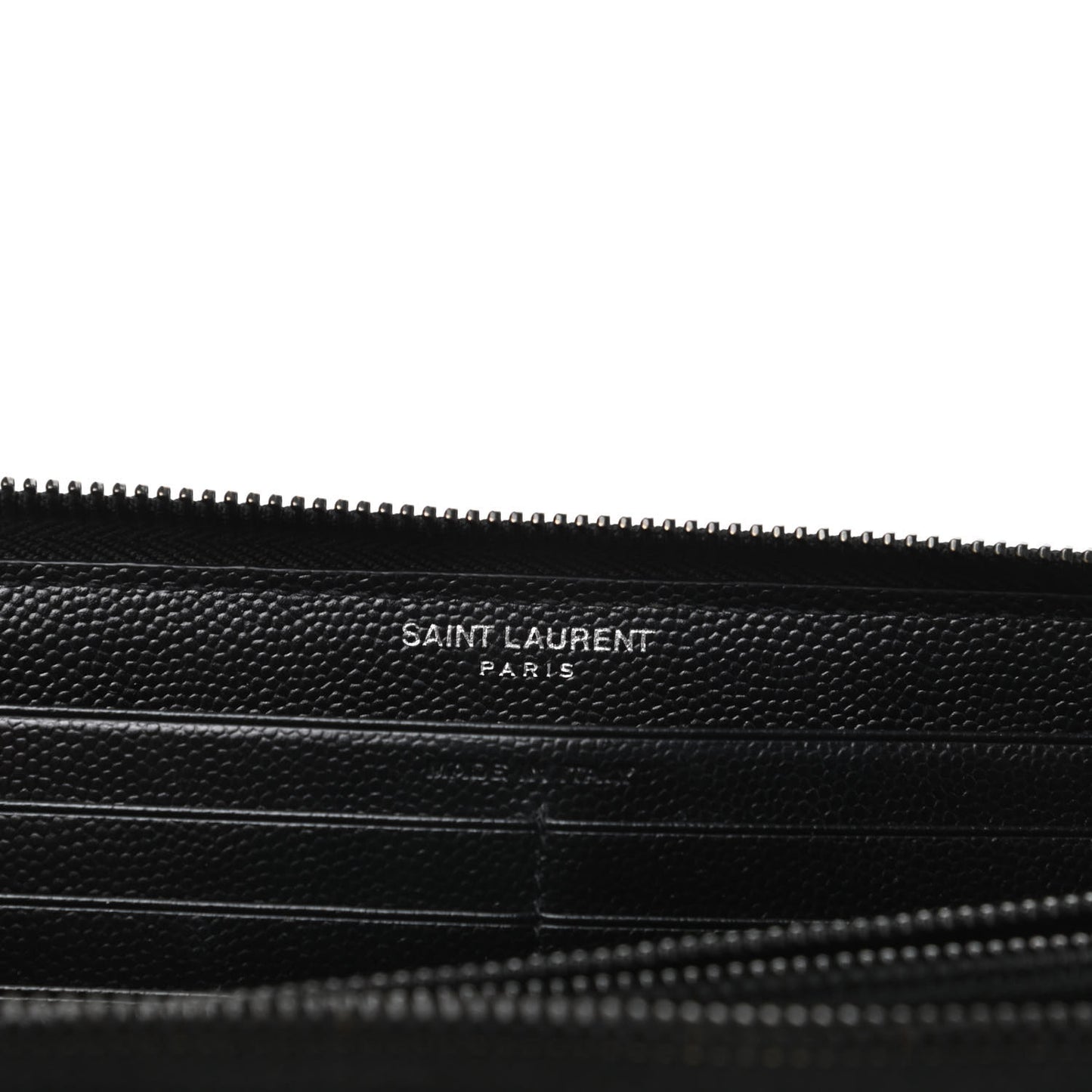 Grain De Poudre Matelasse Chevron Monogram Zip Around Wallet Black