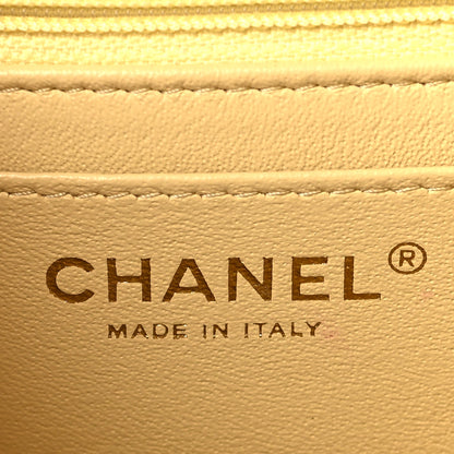 Chanel Lambskin Quilted Mini Square Flap Light Yellow 6 of 10