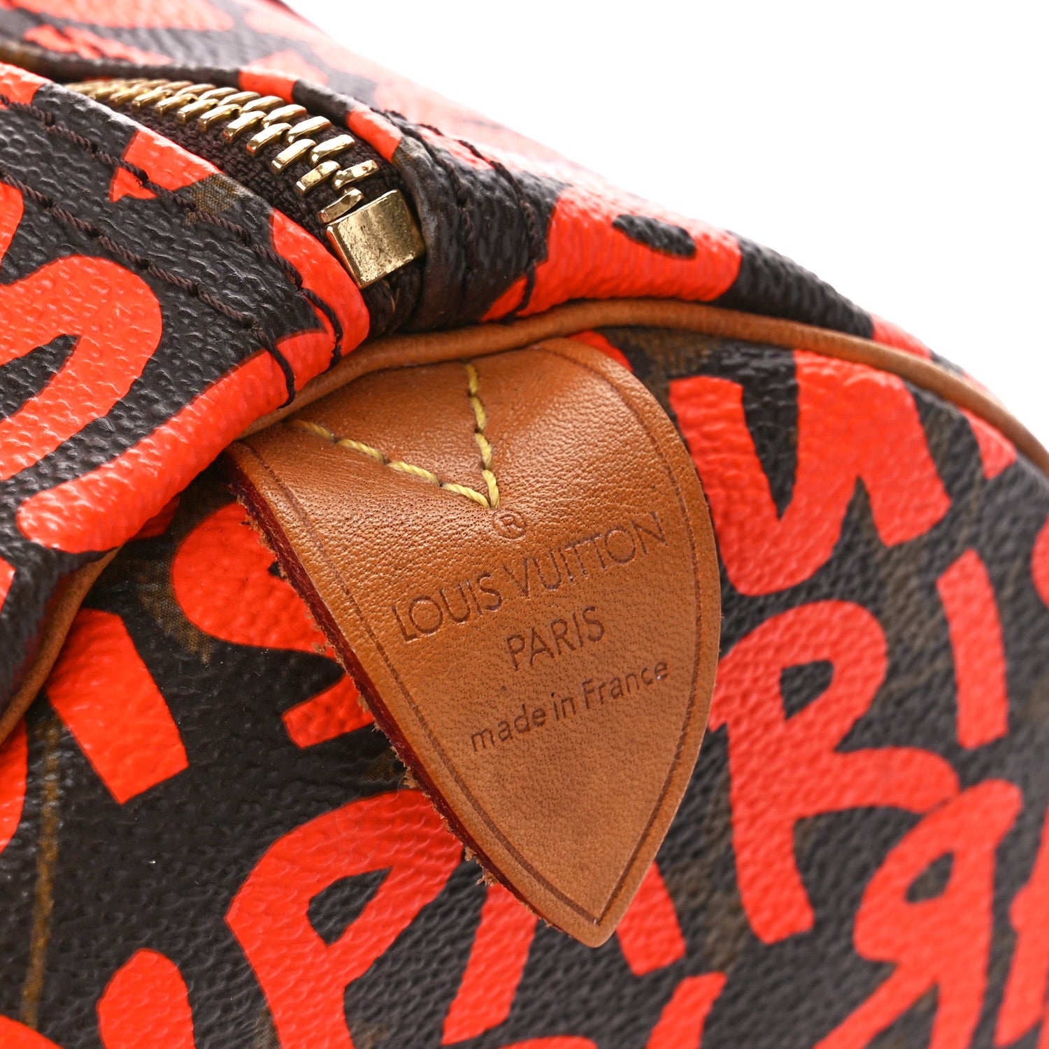 Louis Vuitton Monogram Graffiti Speedy 30 Orange 9 of 13