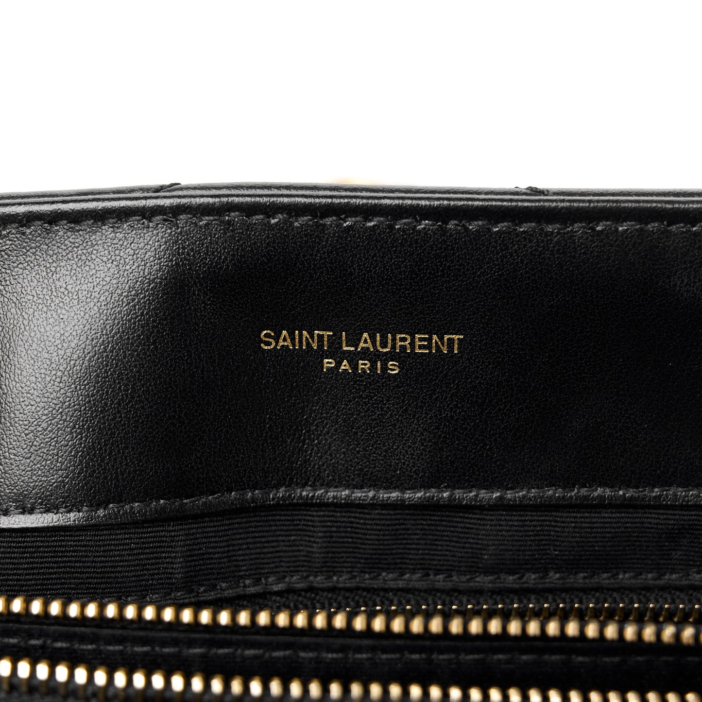 Calfskin Y Quilted Monogram Medium Loulou Chain Satchel Black