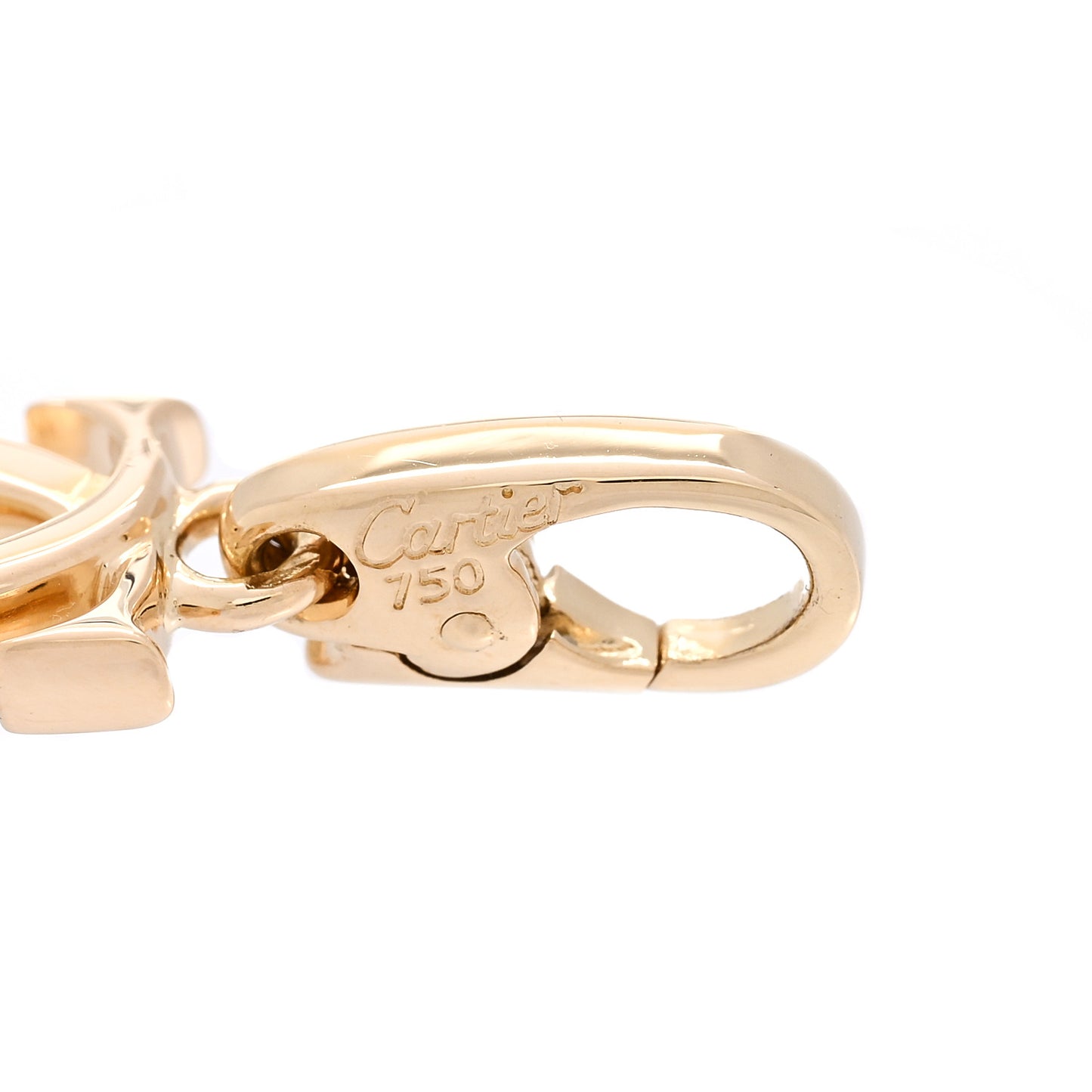 18K Yellow Gold Logo Charm
