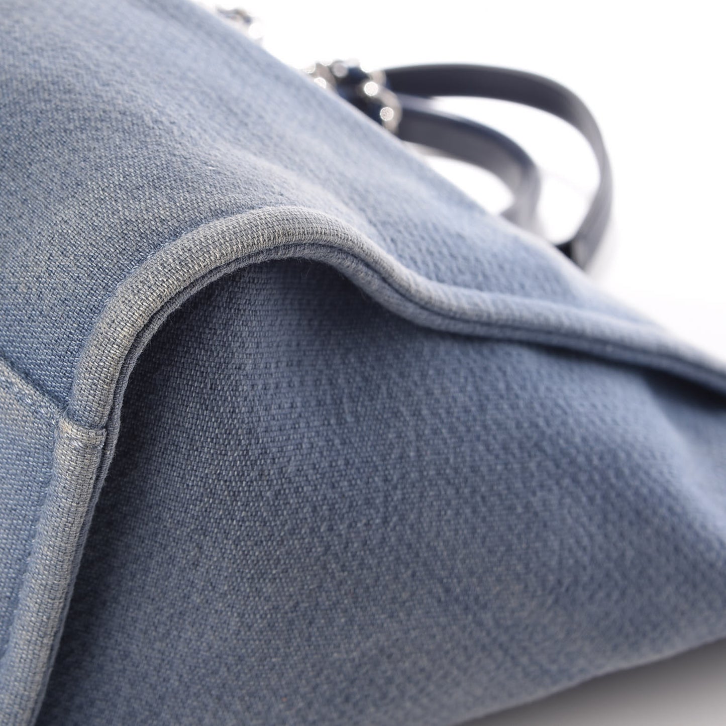 Canvas Large Deauville Tote Denim Blue
