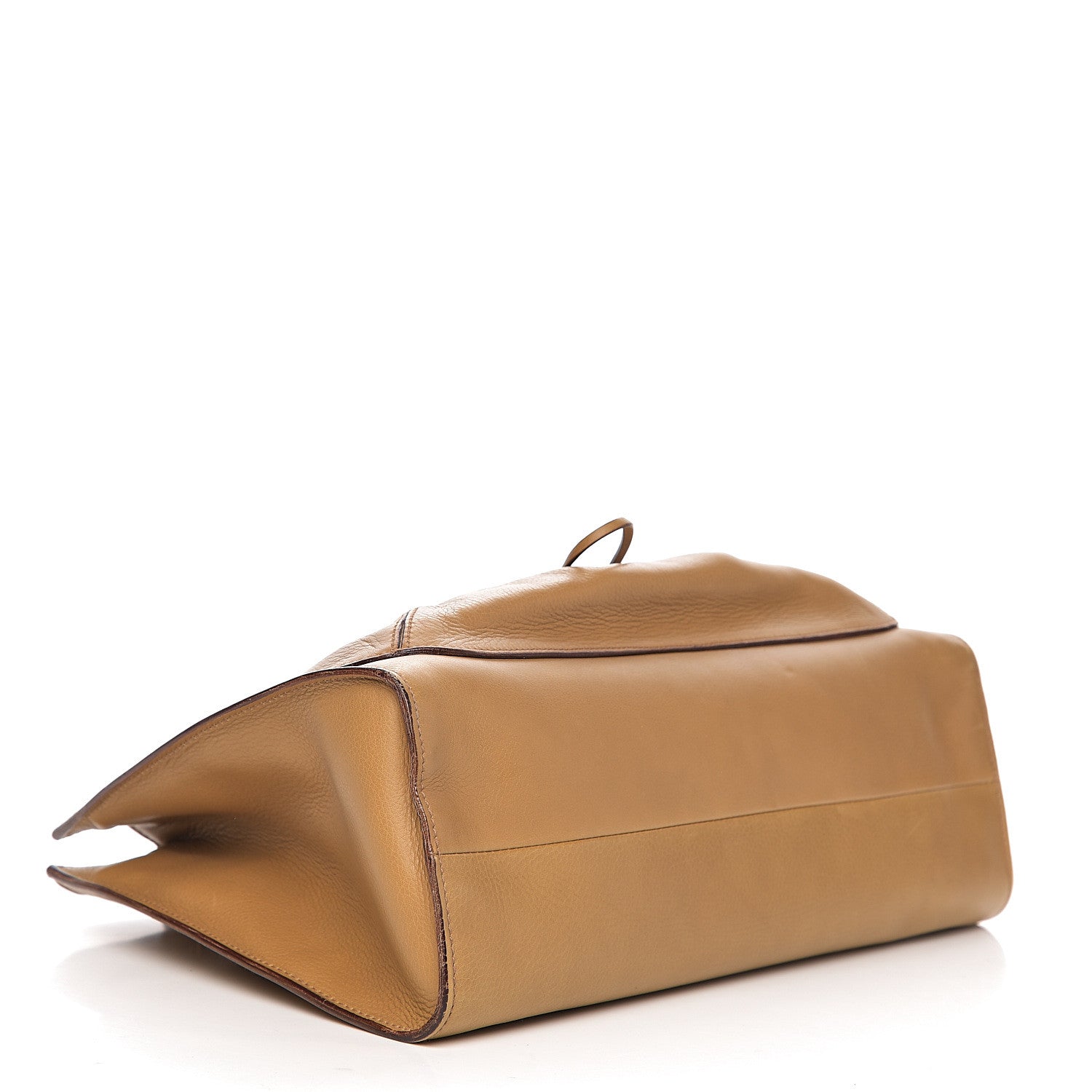 Gucci Calfskin Bamboo Handle Tote Beige 3 of 9