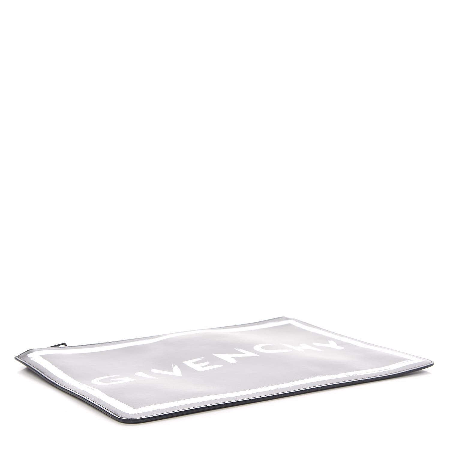 Givenchy Smooth Calfskin Graffiti Paint Logo Pouch Black 4 of 7