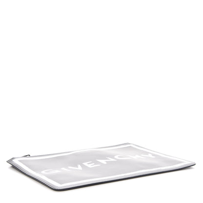 Givenchy Smooth Calfskin Graffiti Paint Logo Pouch Black 4 of 7