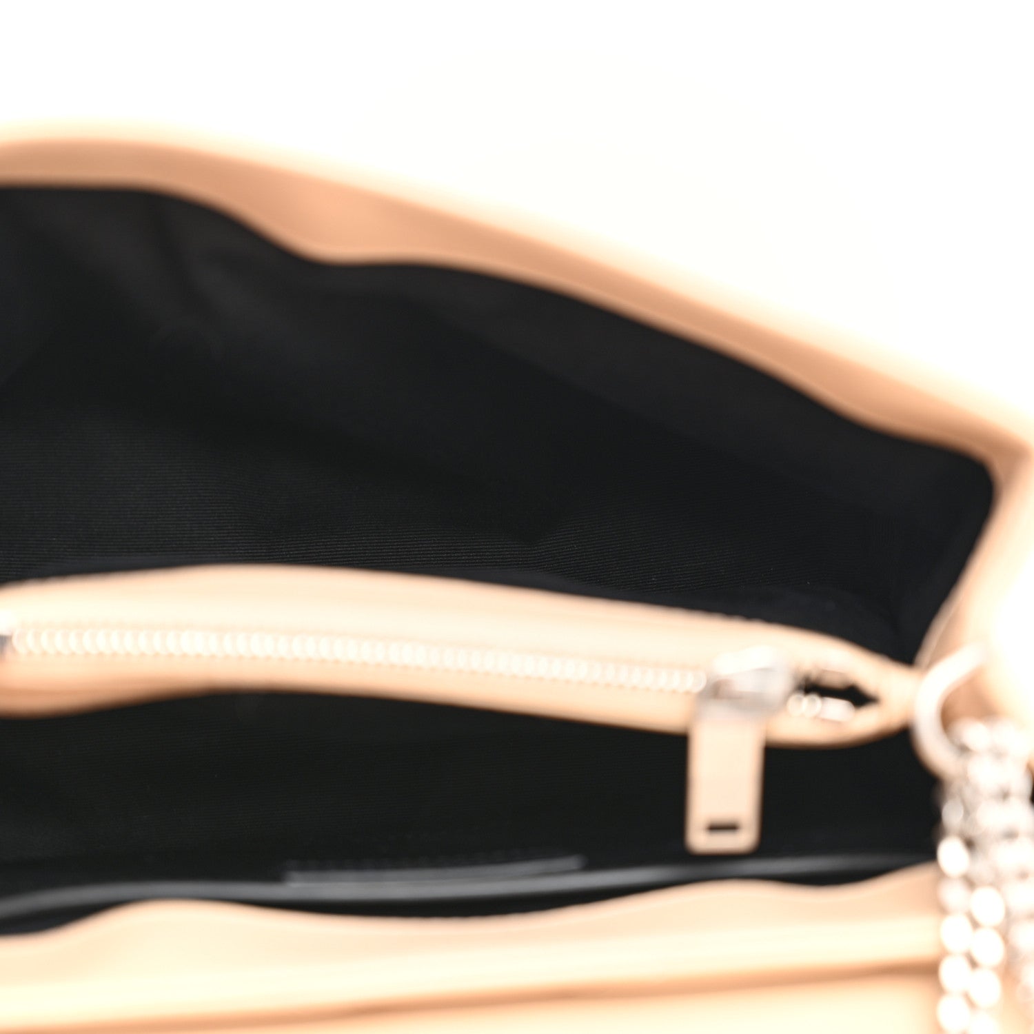 Saint Laurent Calfskin Y Quilted Monogram Small Loulou Chain Satchel Nude Powder 5 of 11