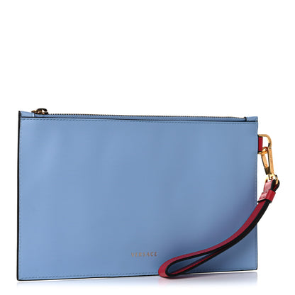 Versace X DISNEY Nappa Cinderella Print Zip Pouch Blue Multicolor 3 of 12