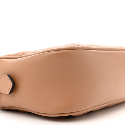 Gucci Calfskin Matelasse Aria Small GG Marmont Chain Shoulder Bag Camelia 9 of 11