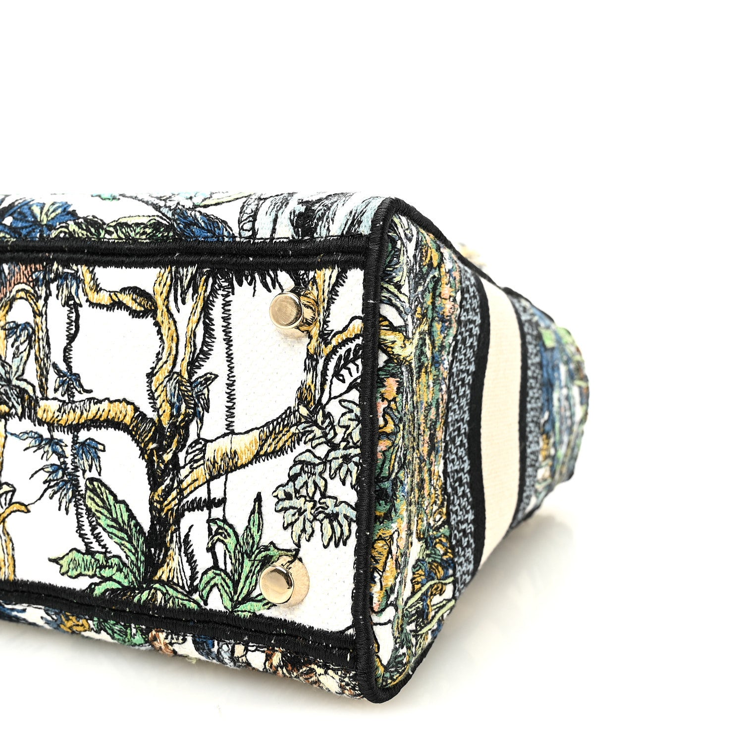 Christian Dior Canvas Embroidered Etoile de Voyage Medium Lady D-Lite Multicolor 9 of 9